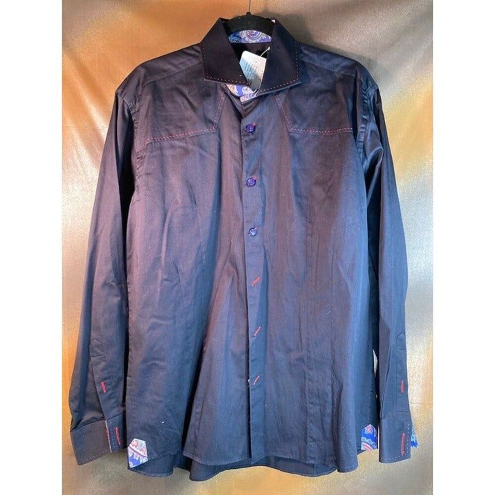 Black with red top stitching size 4 chest 46” Bogosse